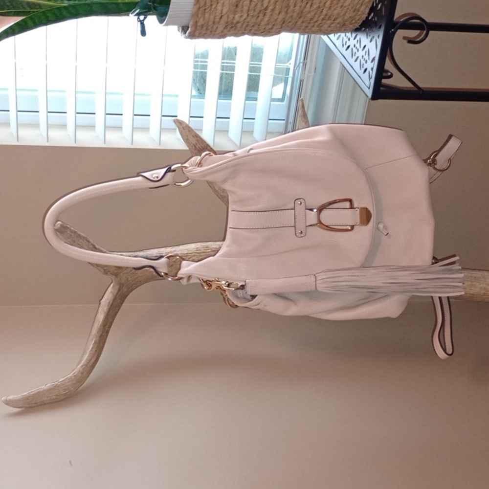 G.I.L.I. Blush Pink Leather Backpack Purse